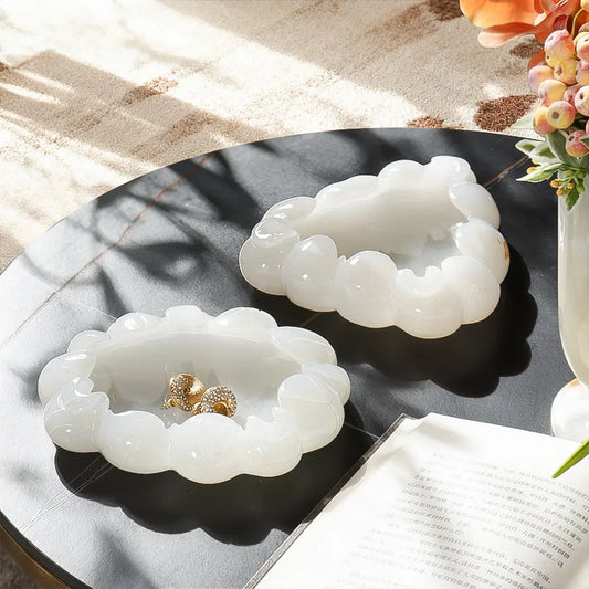 White Onyx Jewellery Tray