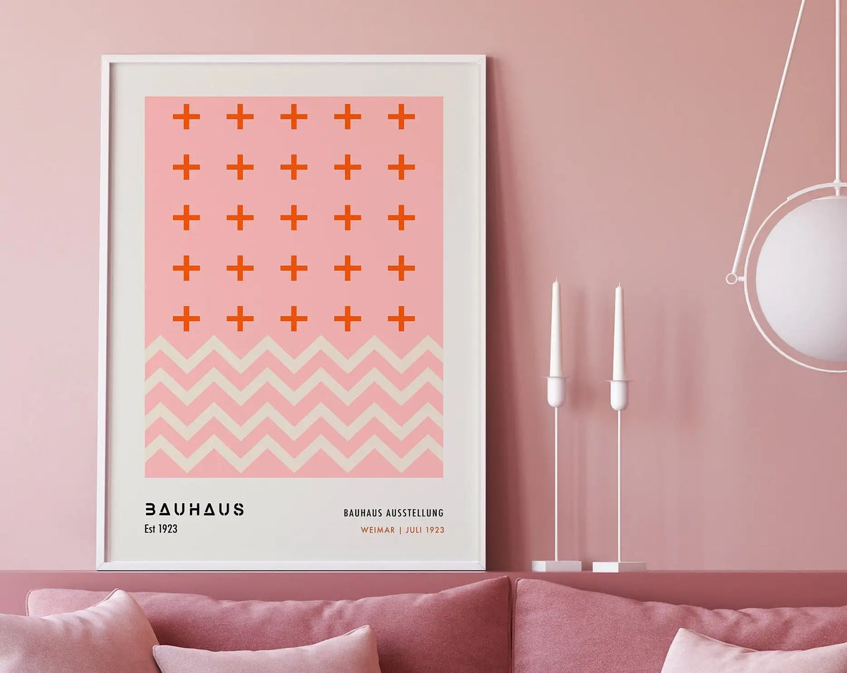 Bauhaus Geometric Poster