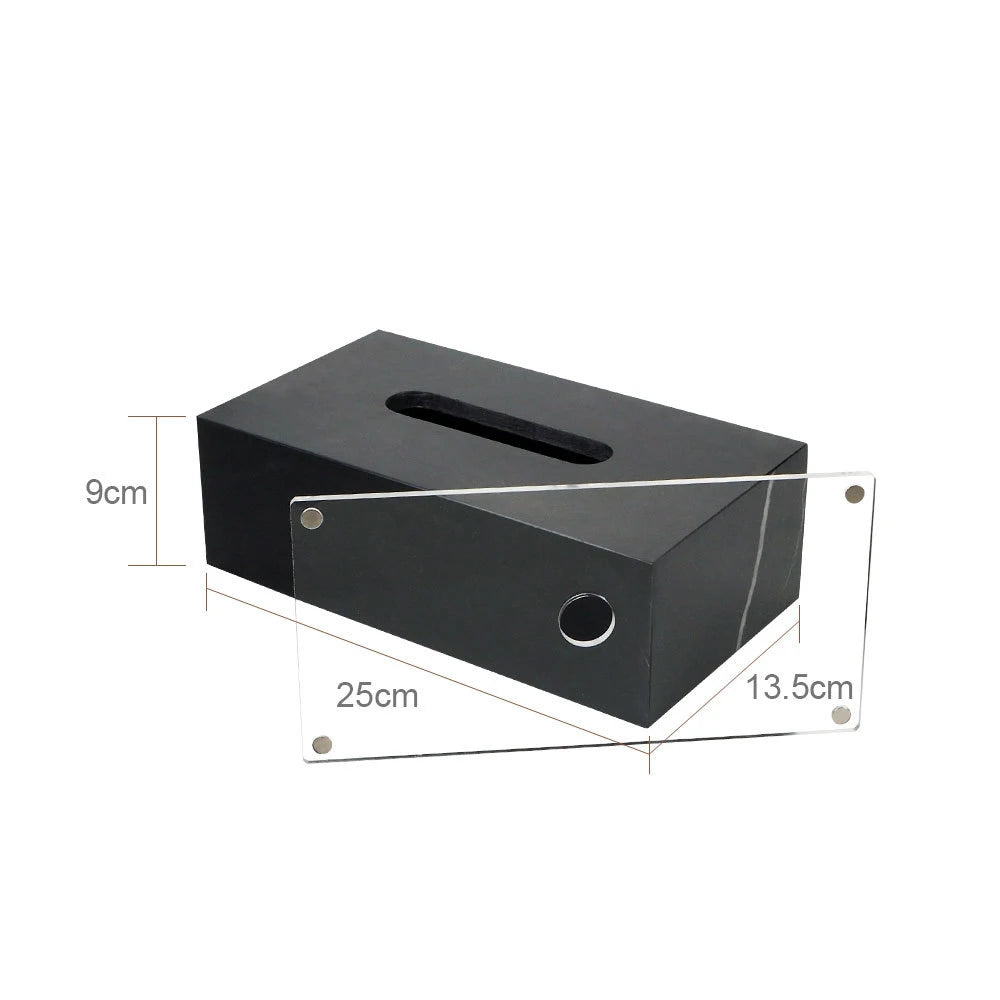 Natural Marble Tissue Box Decorative