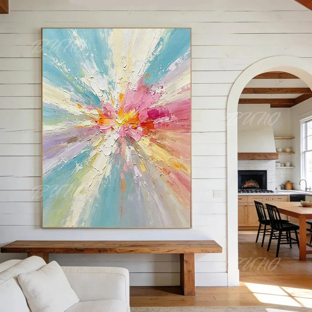 Thick Impasto Palette Painting