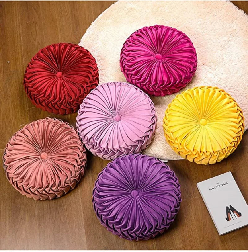 Red Velvet Pumpkin Cushion
