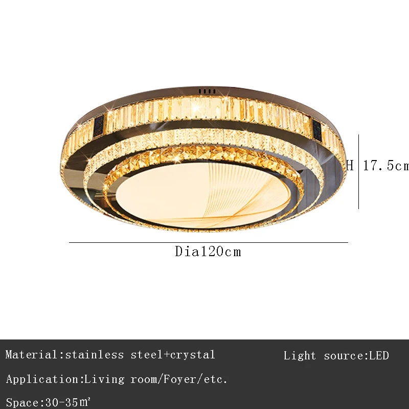 Gold K9 Crystal Chandelier
