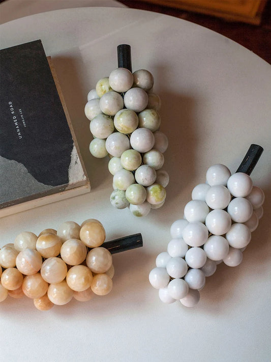 Handmade Natural Marble Grapes Bunch