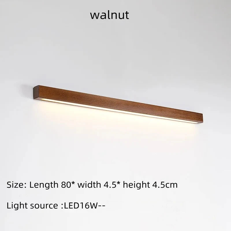 Japanese-style Wooden Long Strip Wall