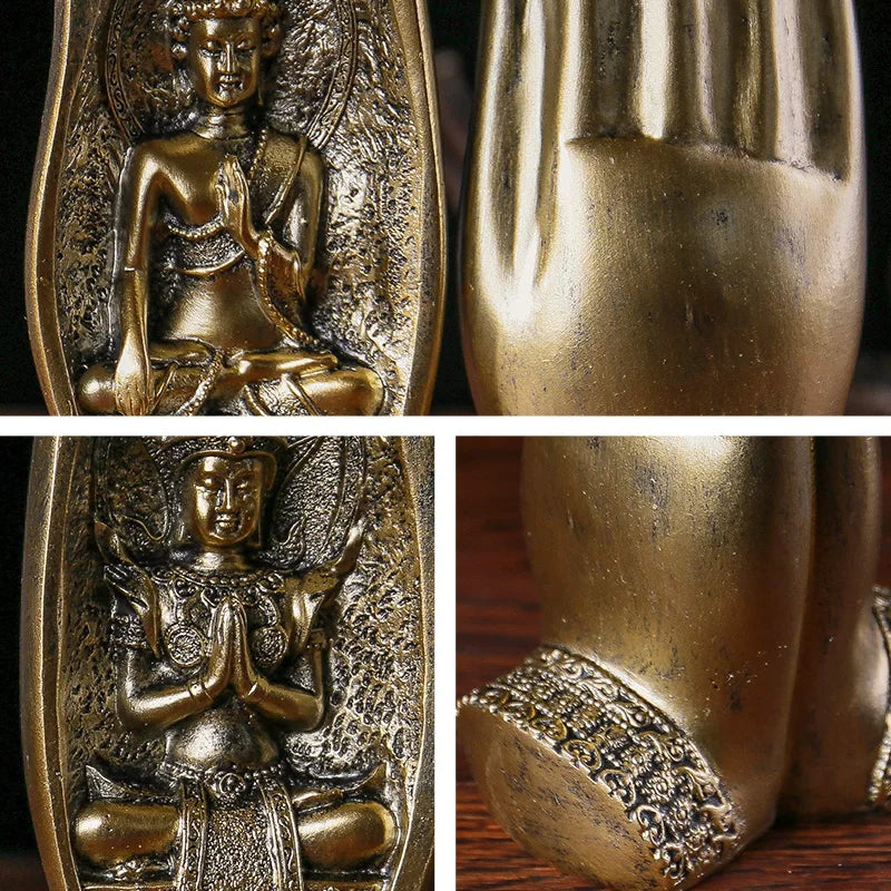 Palm Buddha Statue