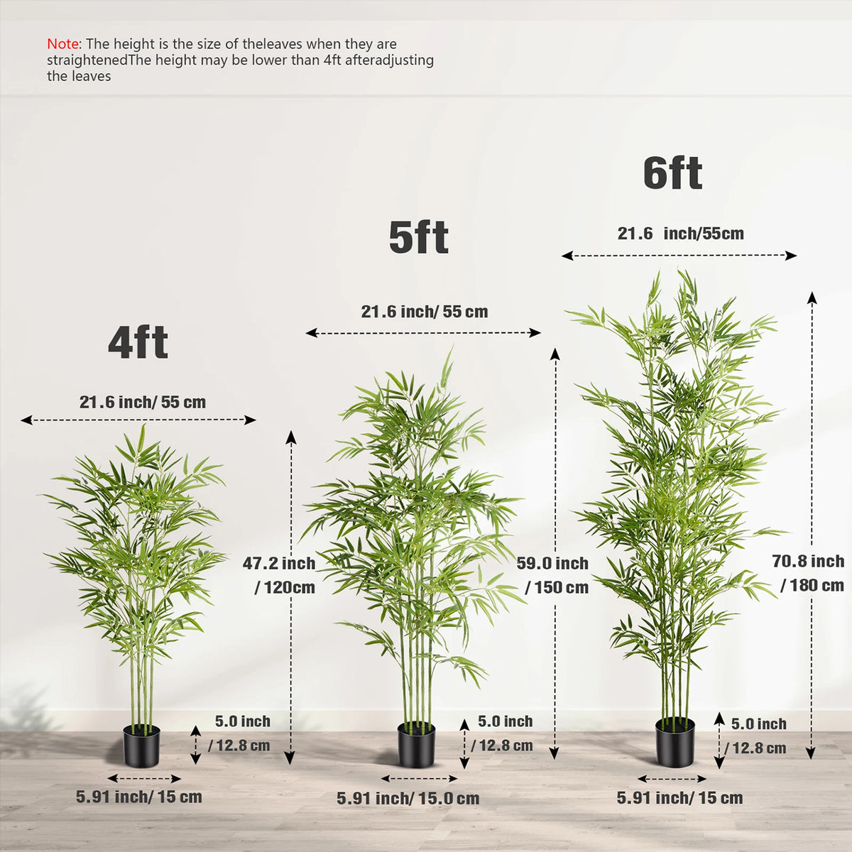 Artificial Bamboo Tree Tall Fake
