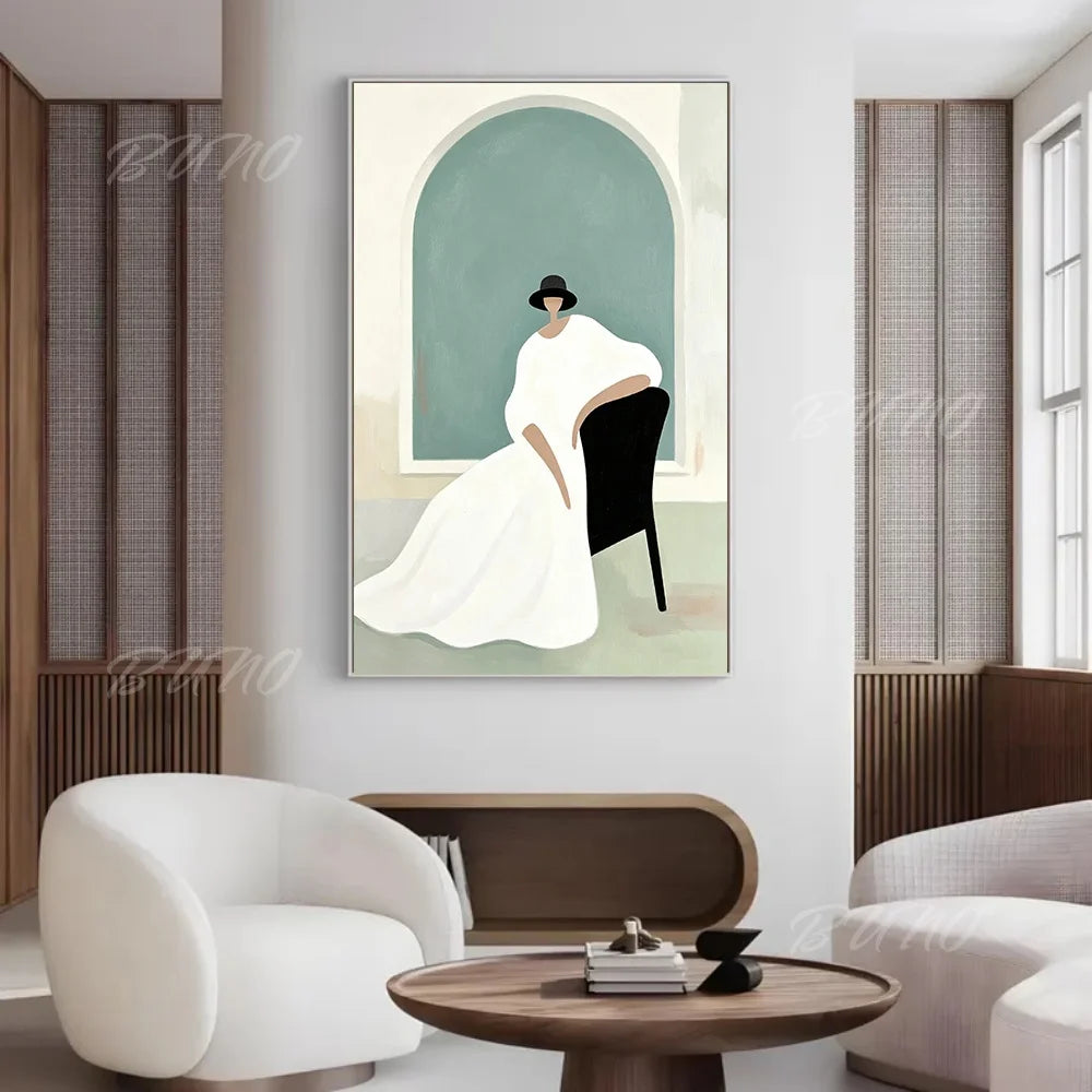 Minimalist Fashion Woman Art