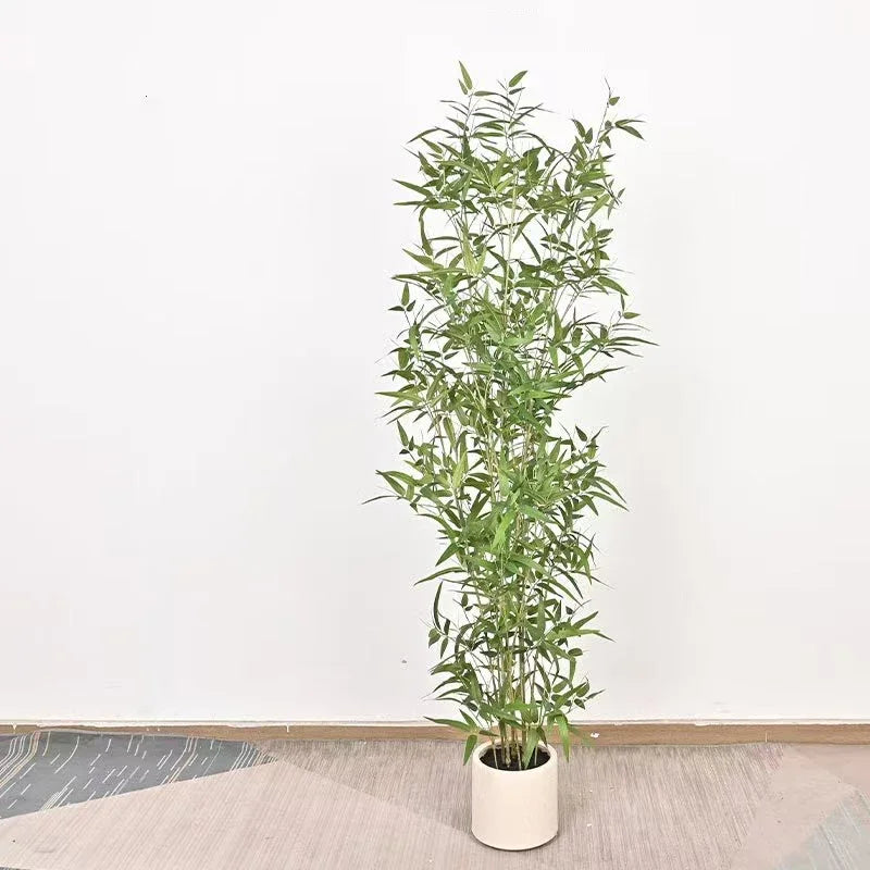 Faux Bamboo Leaf Tree
