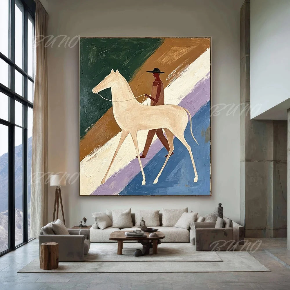 White Horse Palette Painting
