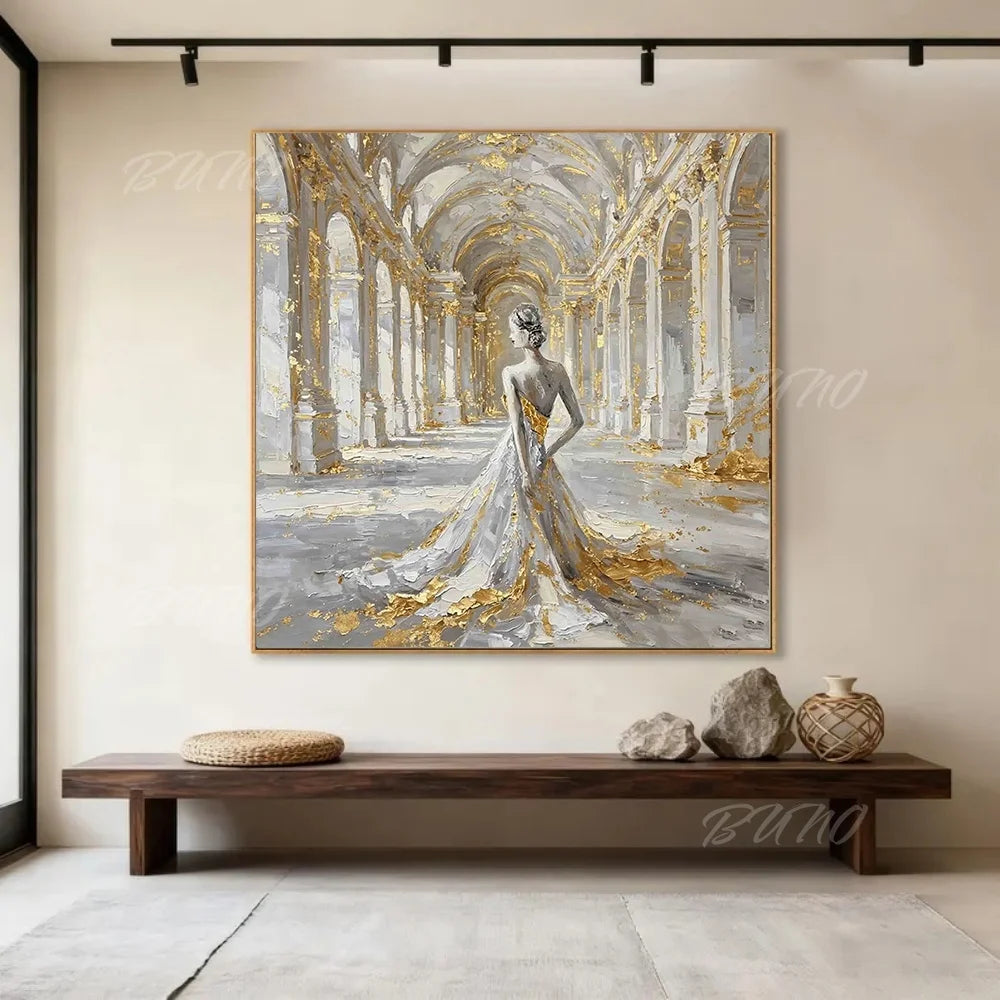Gold Foil Canvas Painting
