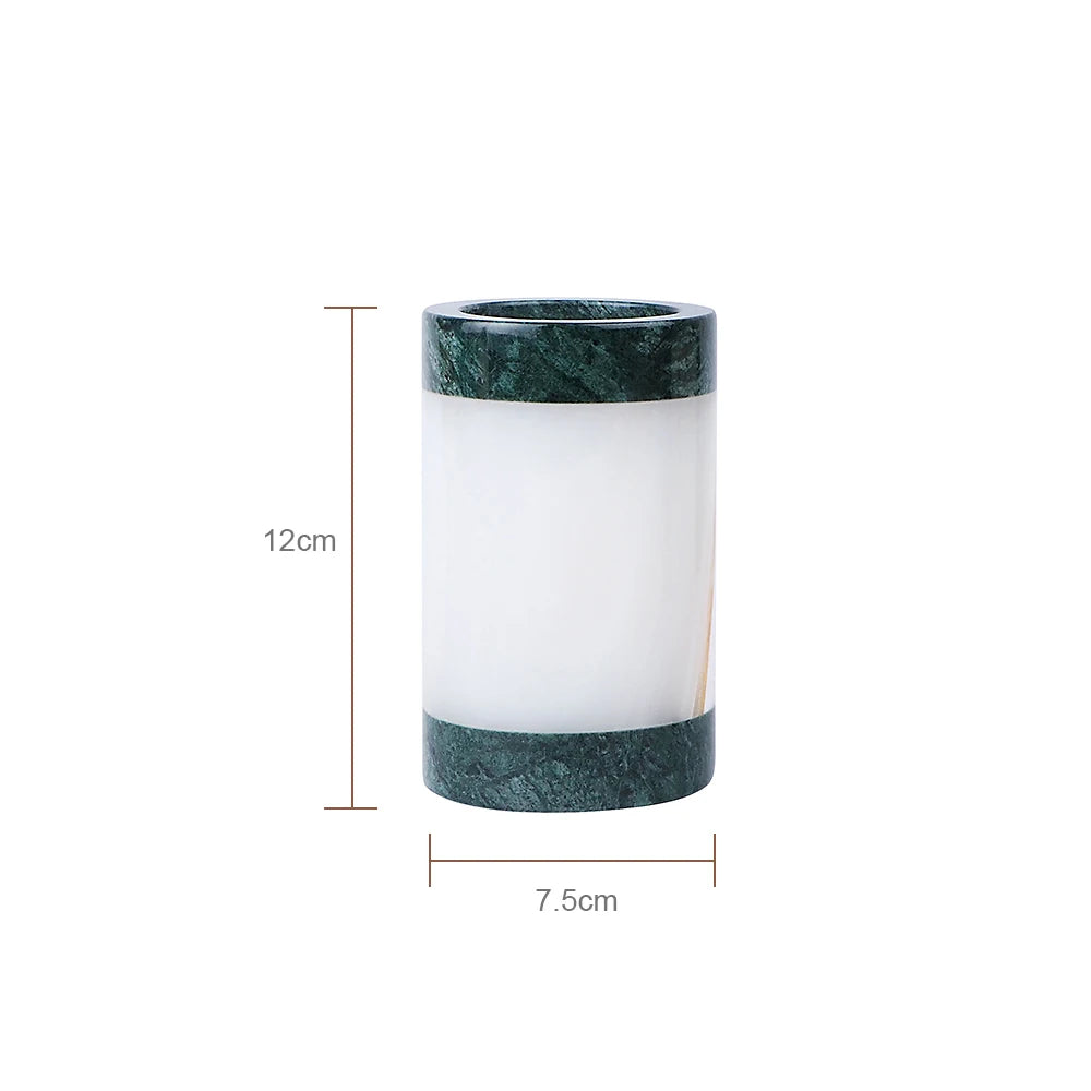 Indian Green Onyx Bath Set