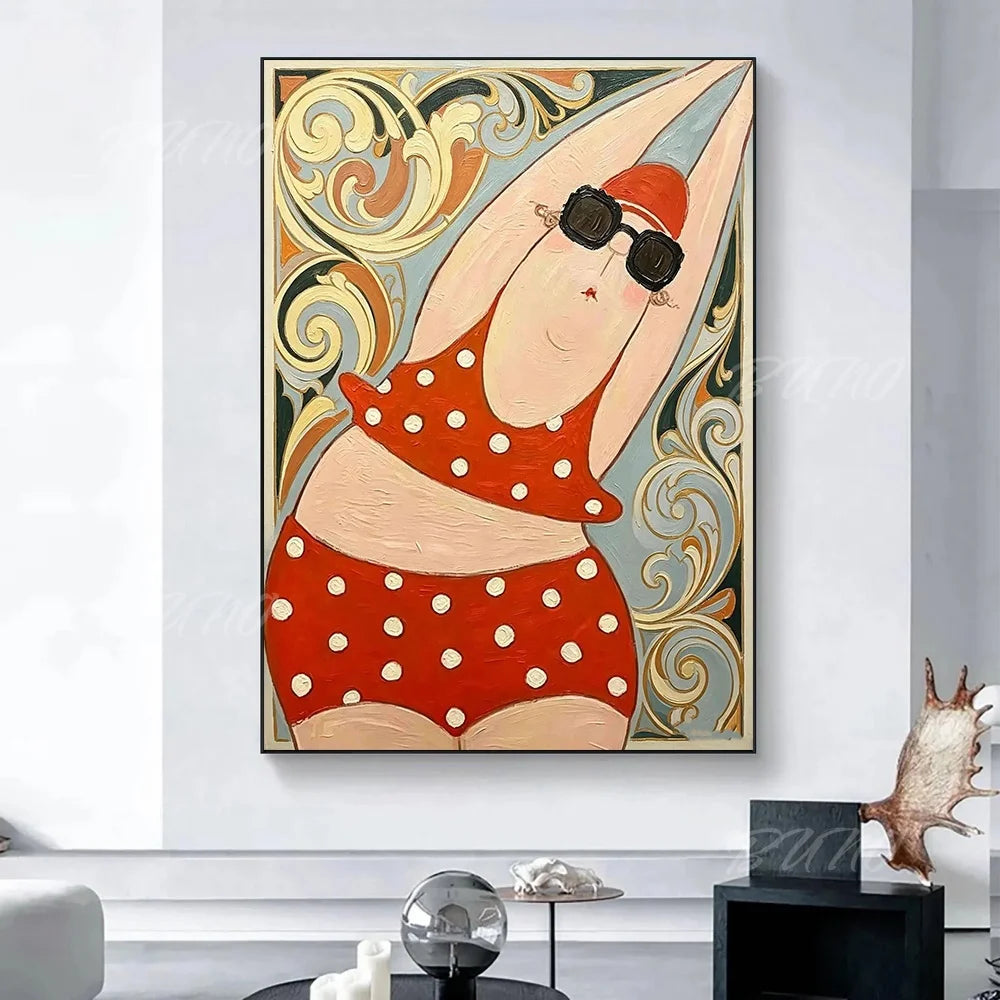 Bathing Lady Palette Painting