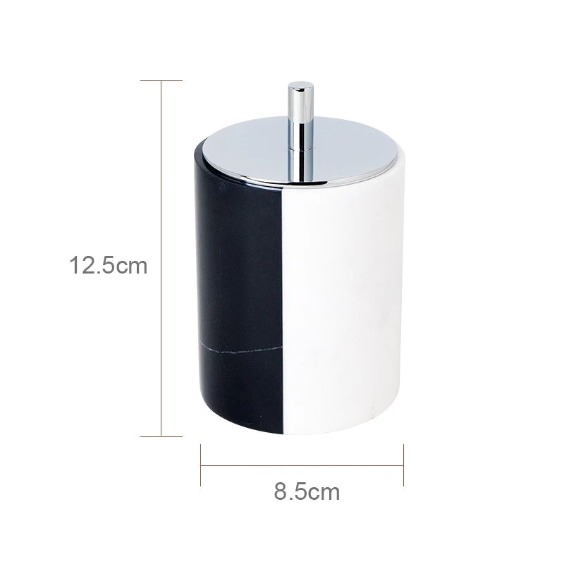 Black and White Natural Marble Set