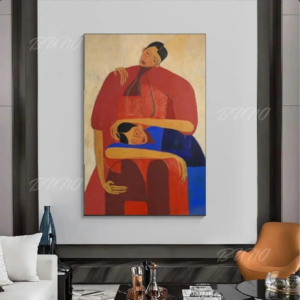 Art Deco Cubist Figure Art