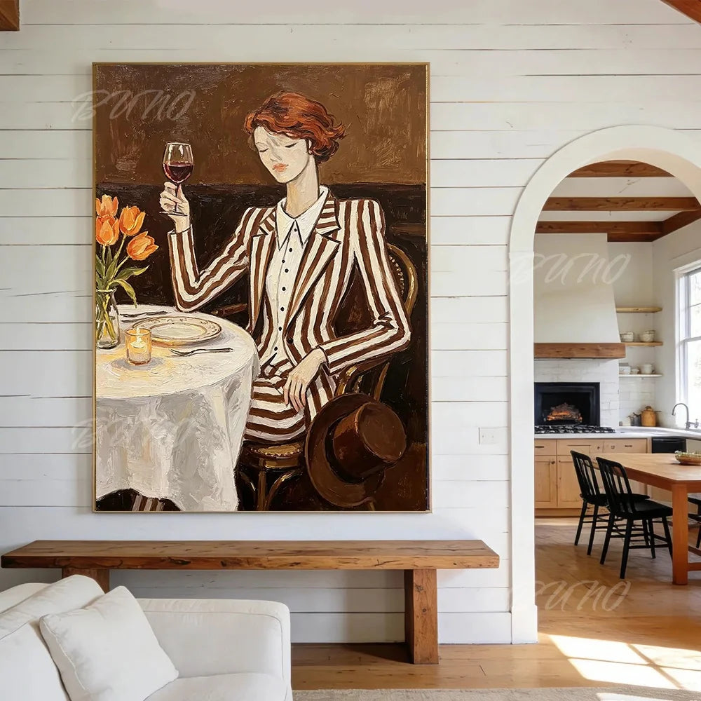 Art Deco Fashion Woman Art
