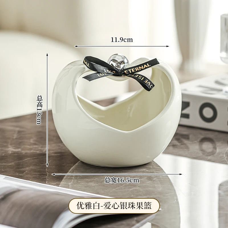 Three-dimensional Apple Ceramic Storage Tray