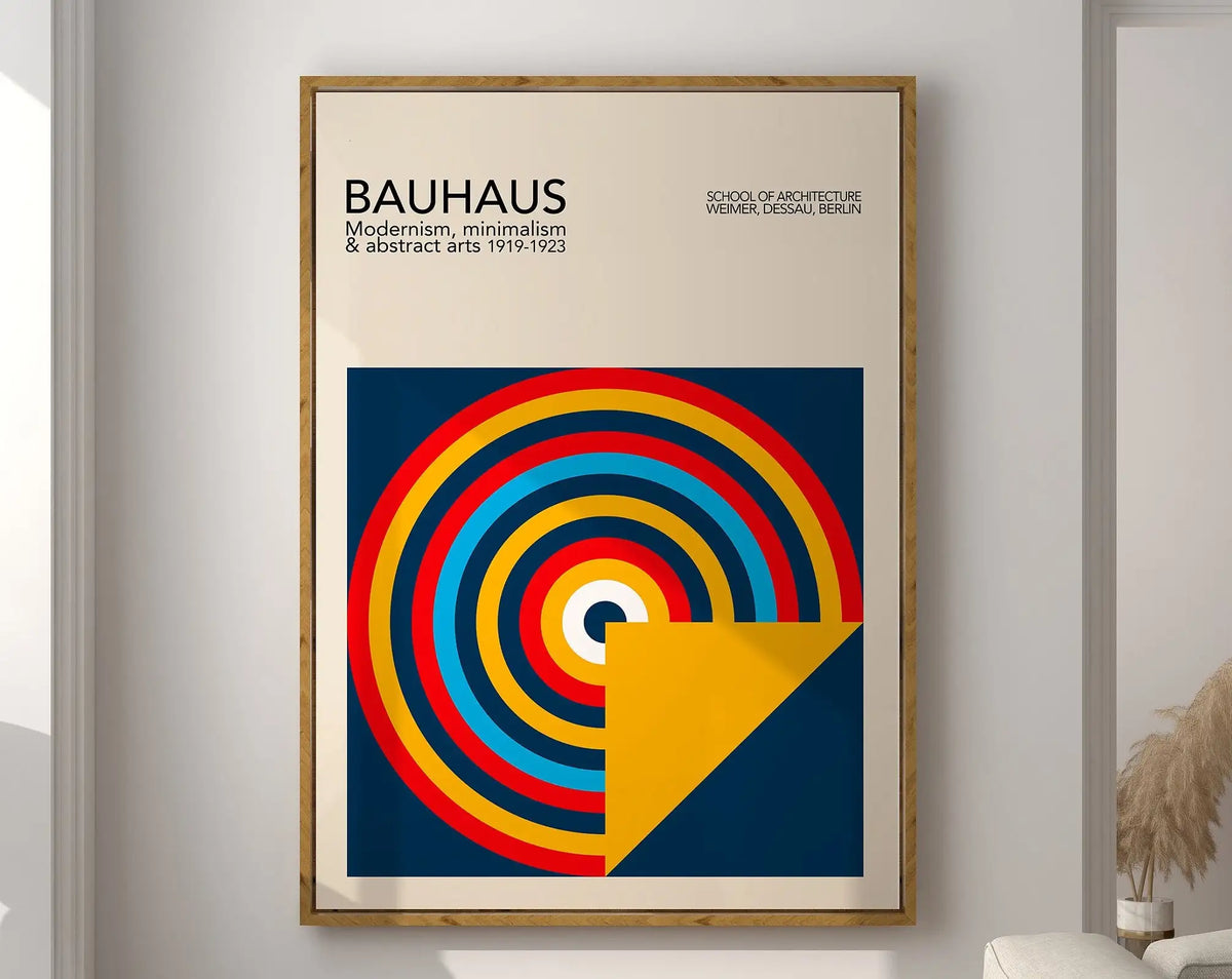 Bauhaus Geometric Poster