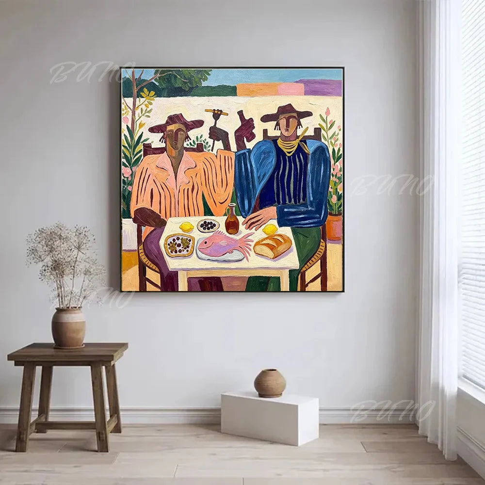 Mediterranean Figures Art