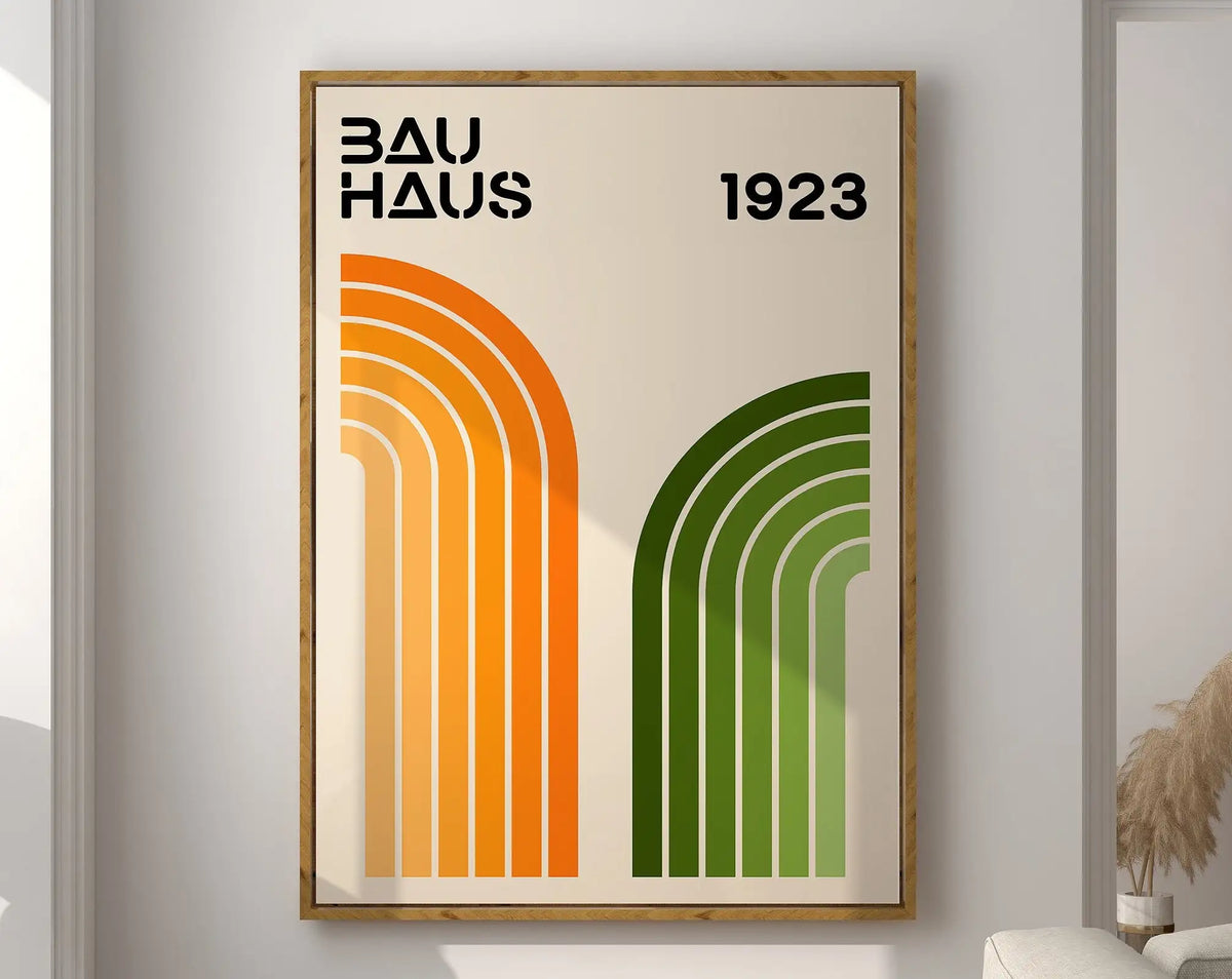 Bauhaus Geometric Poster