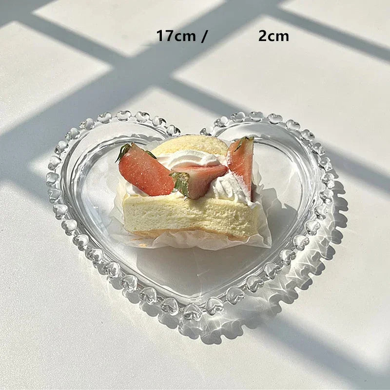 Love fruit glass plate retro
