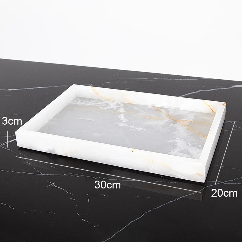 White Onyx Vanity Set