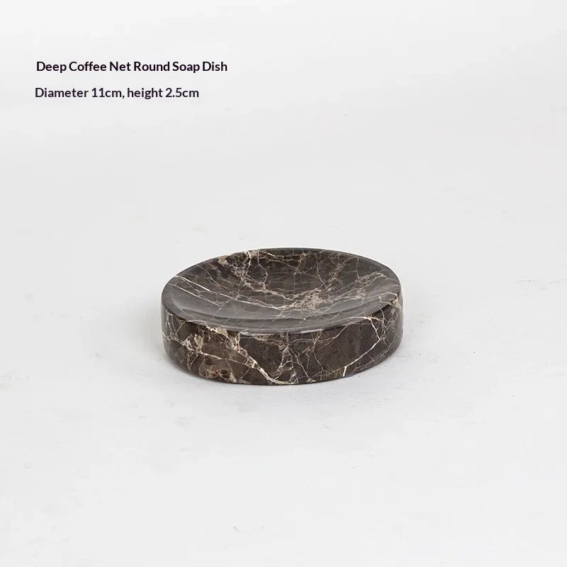 Marble Bath Accessories Set