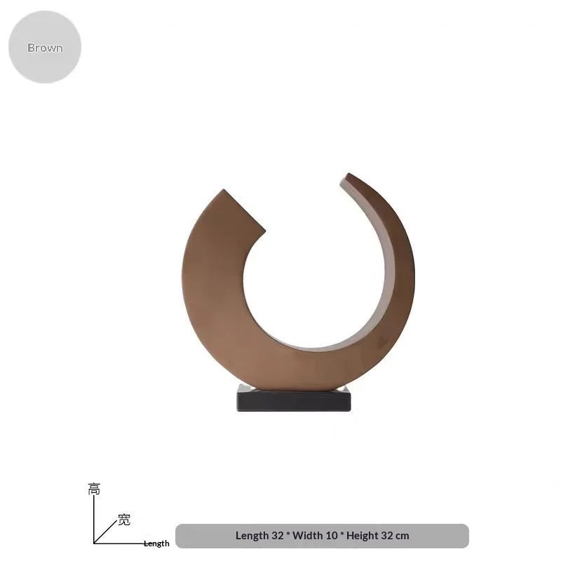 Curved Moon Statue