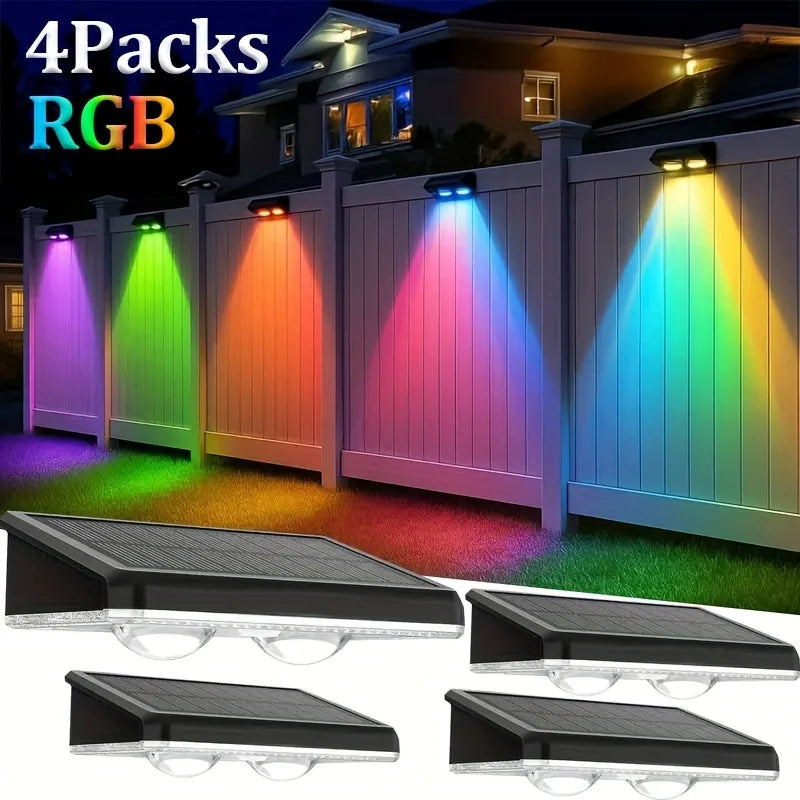 Pack Solar Fence Lights Multi
