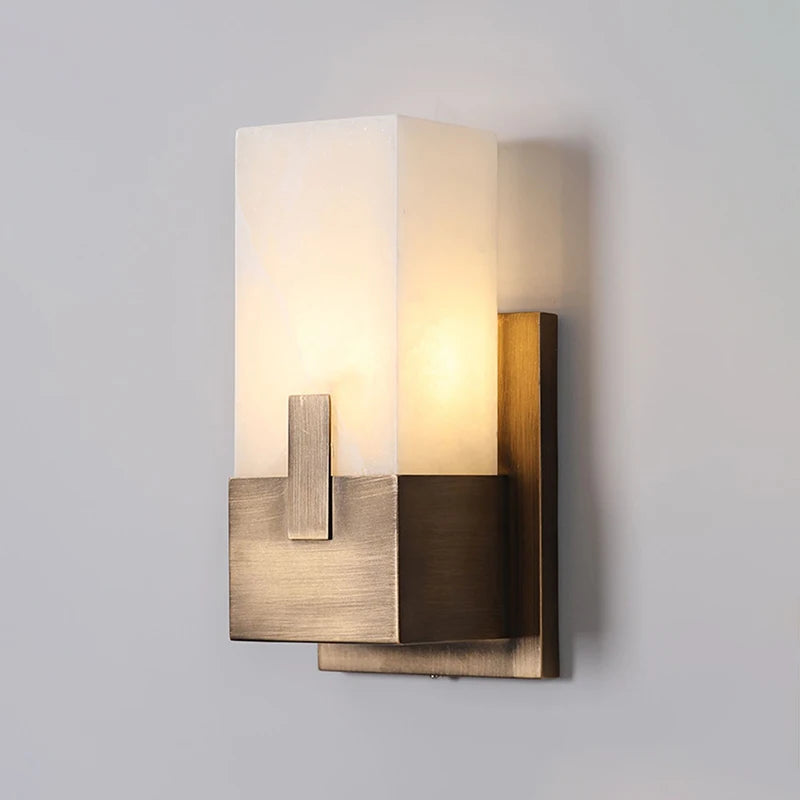 Natural Marble Wall Lamp American