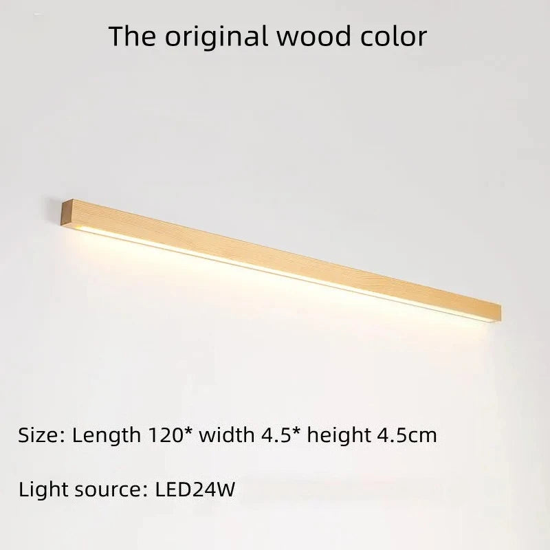 Japanese-style Wooden Long Strip Wall