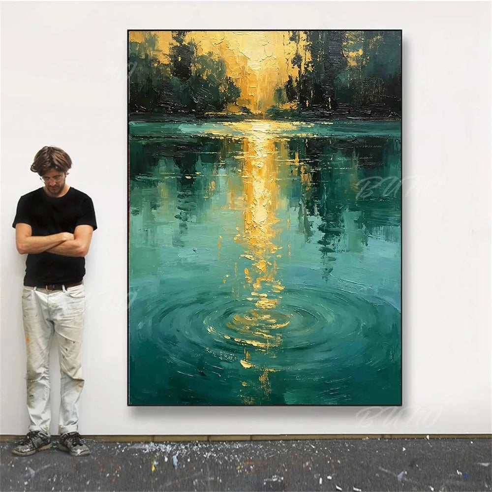 Lake View Palette Painting