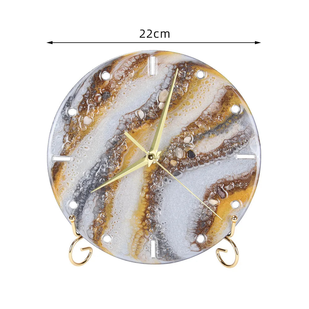 Resin Art Desk Clock