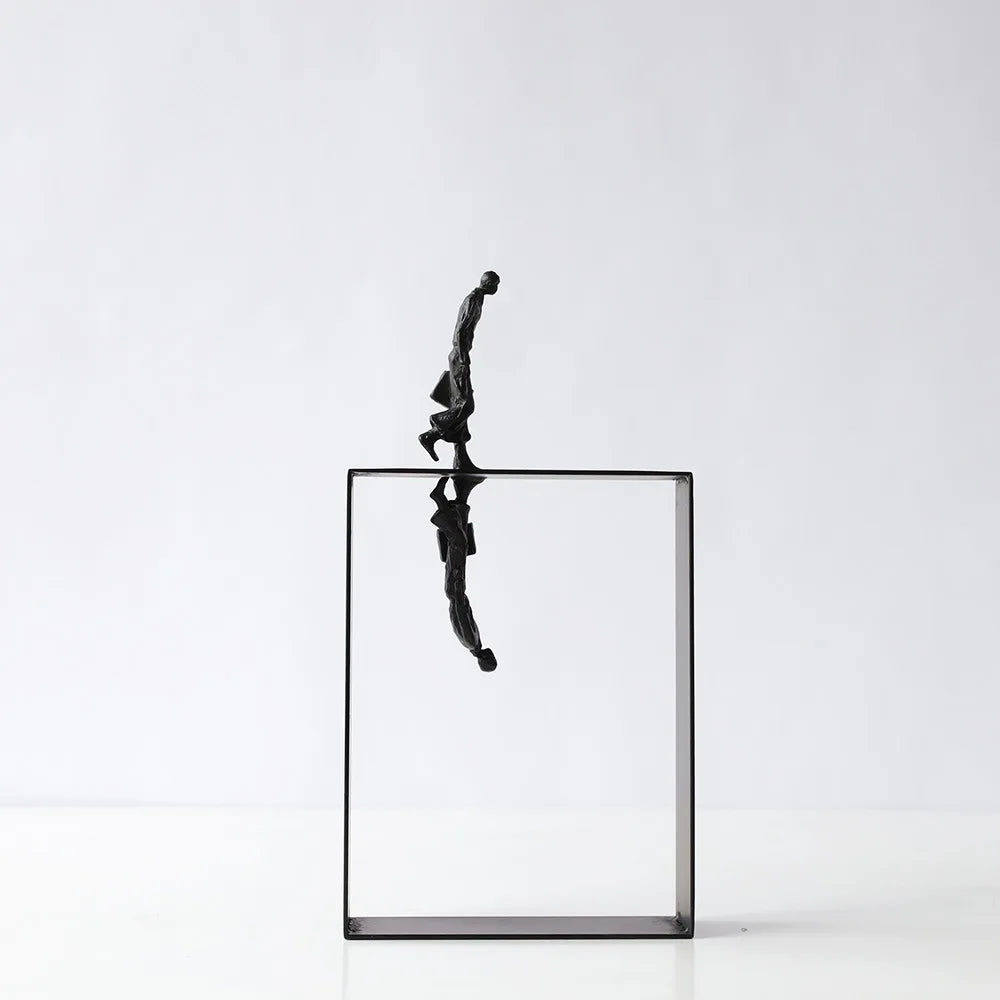 Two Faces Silhouette Statue