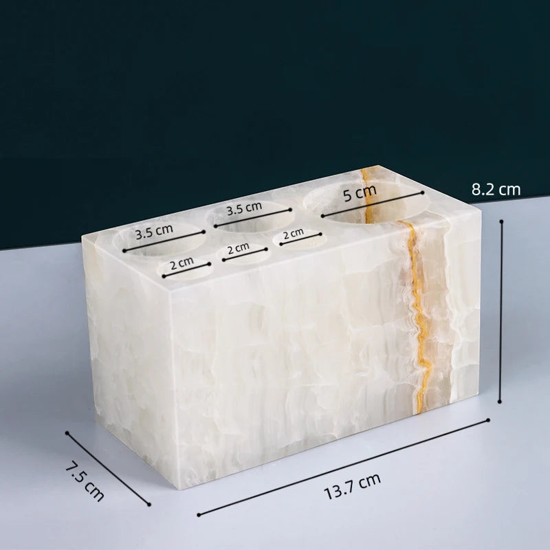 Natural Marble Toothbrush Holder Cup
