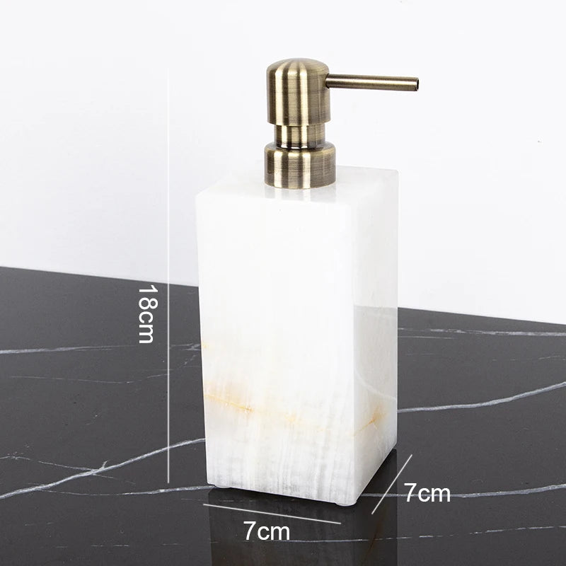 White Onyx Vanity Set