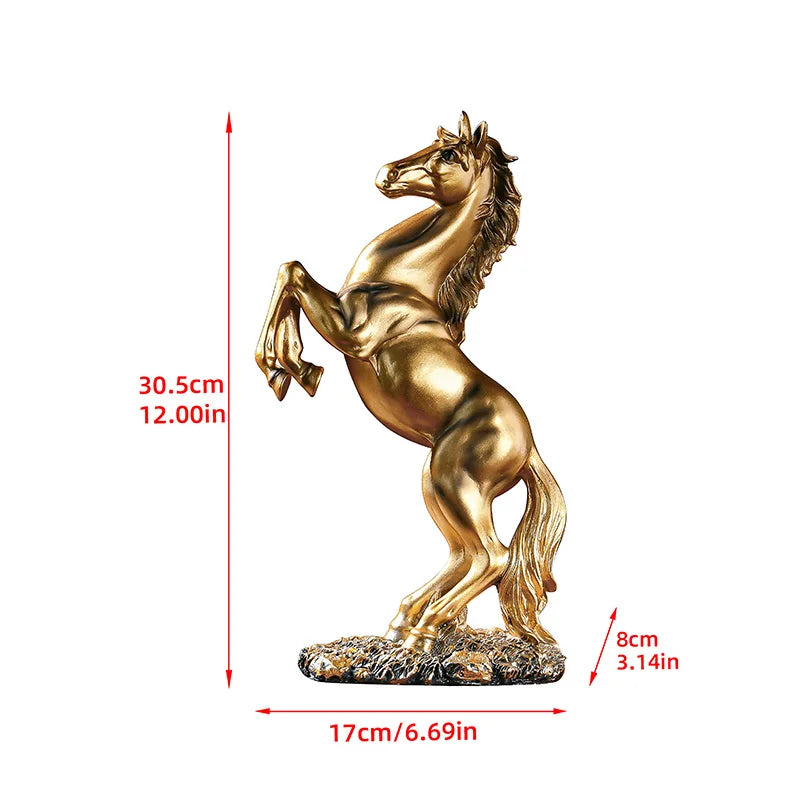 Victory Horse Resin Statue