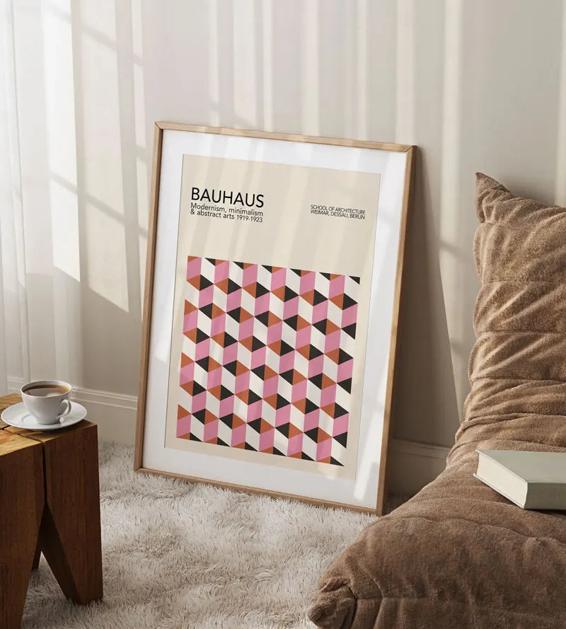 Bauhaus Geometric Poster