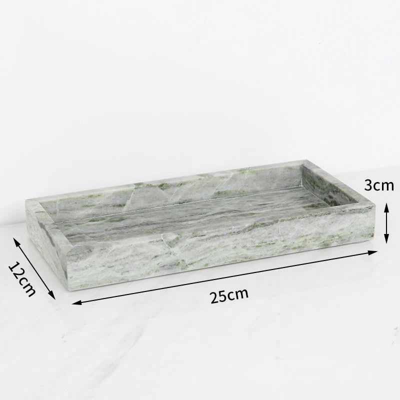 Emerald Green Natural Marble Bathroom Set