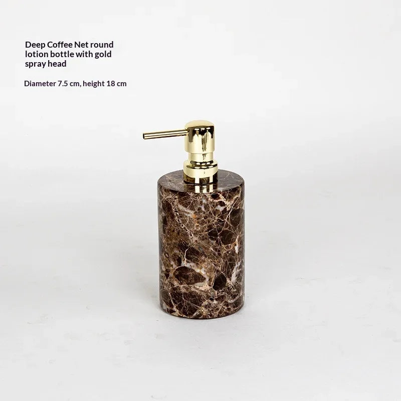 Marble Bath Accessories Set