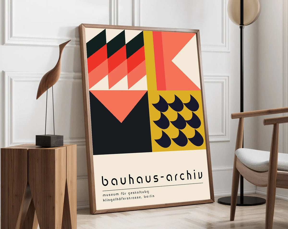 Bauhaus Geometric Poster
