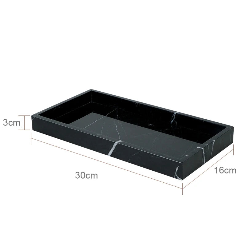 Black Nero Marquina Marble Bathroom Set