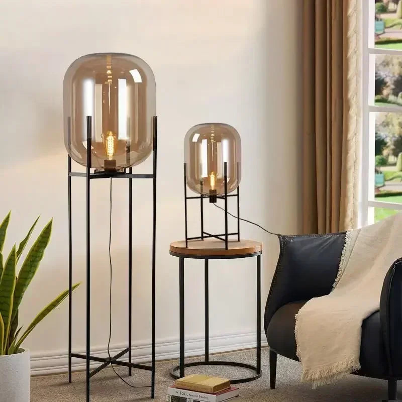 Industrial Style Smoke Gray Glass