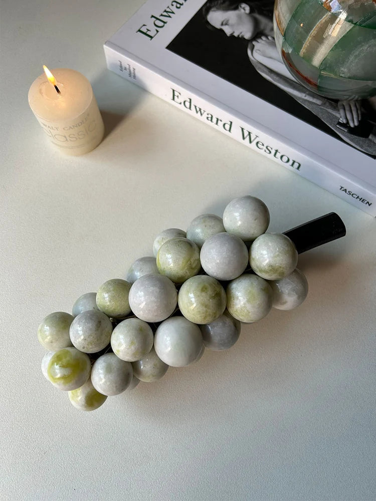 Handmade Natural Marble Grapes Bunch