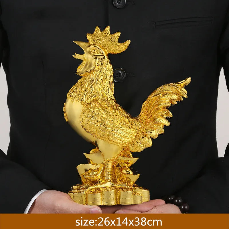 Golden Rooster Statue