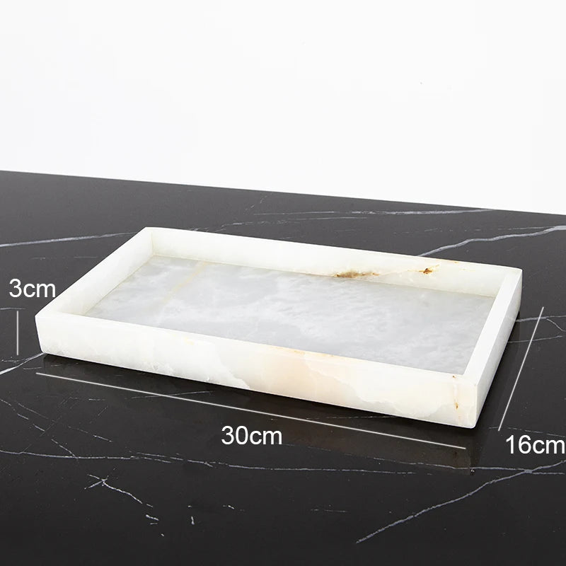 White Onyx Vanity Set