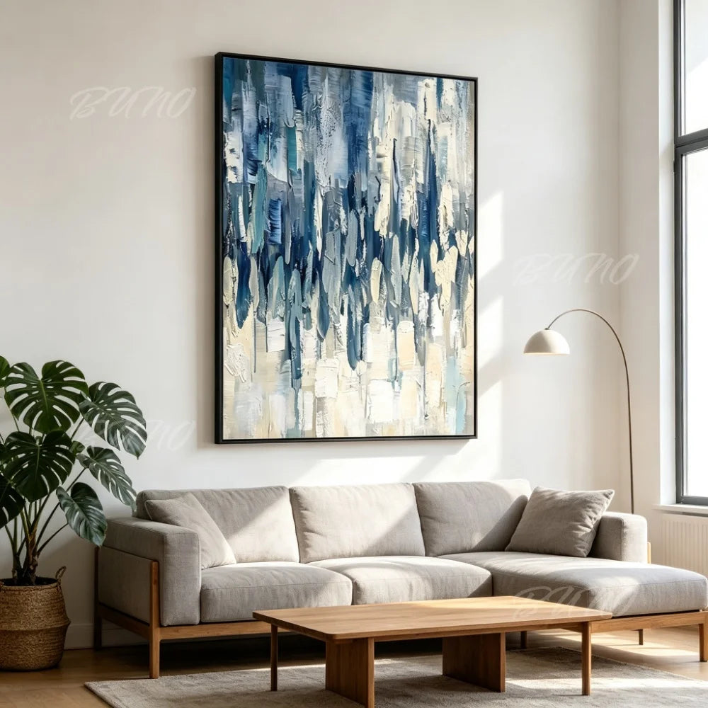 Warm Gold Impasto Painting