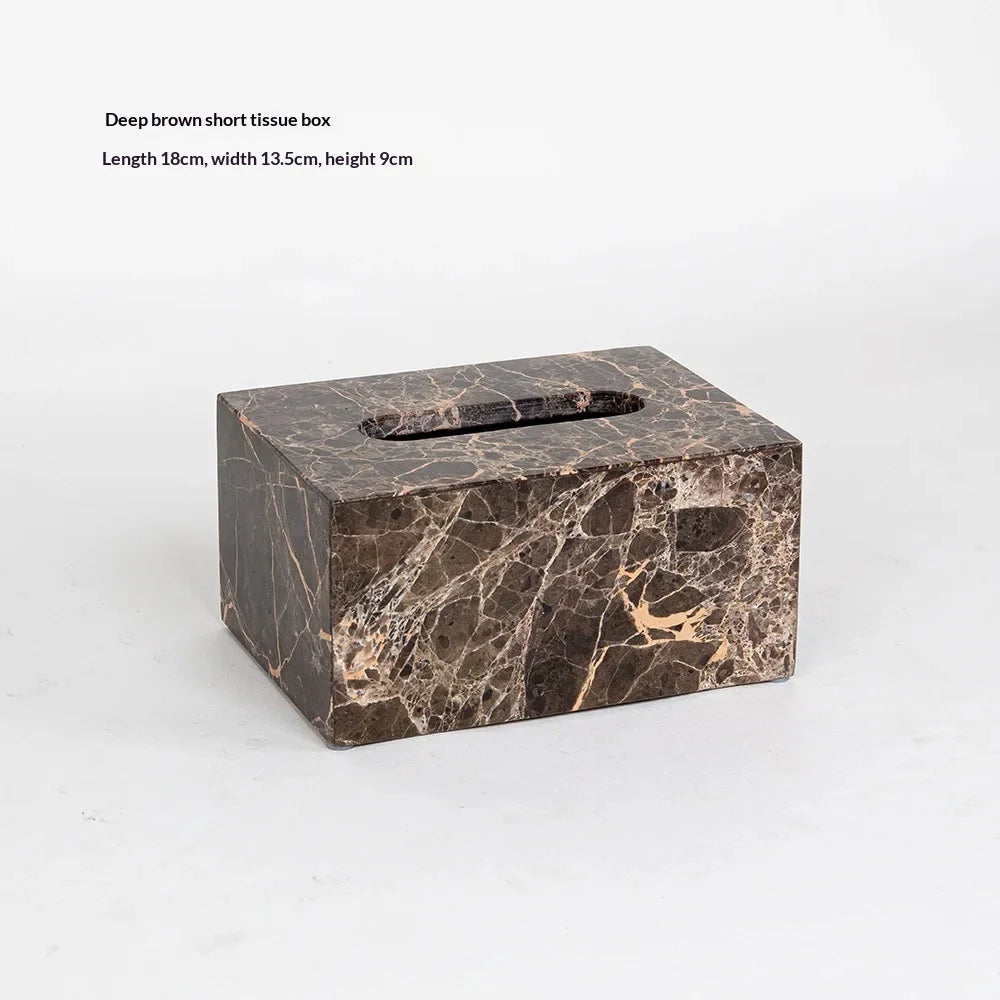 Marble Bath Accessories Set