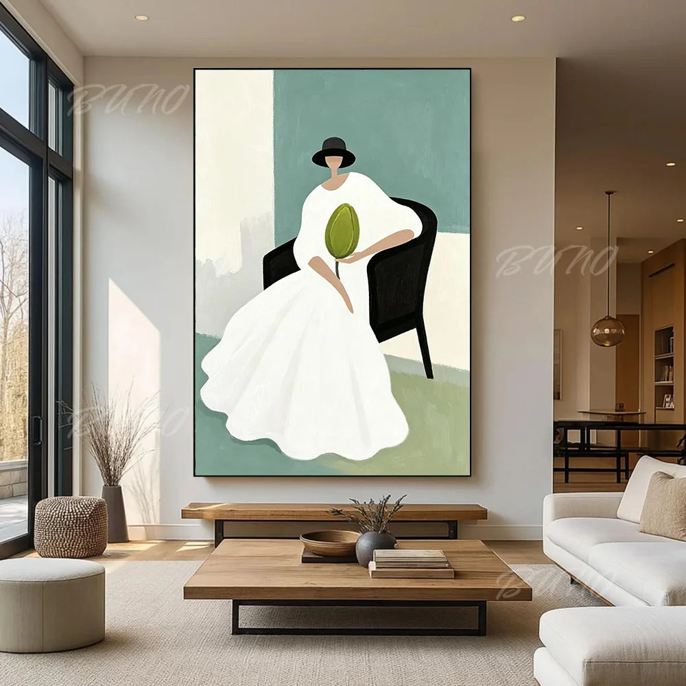 Minimalist Fashion Woman Art