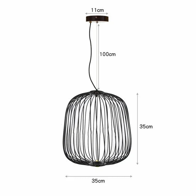 Bird Cage Mesh Pendant