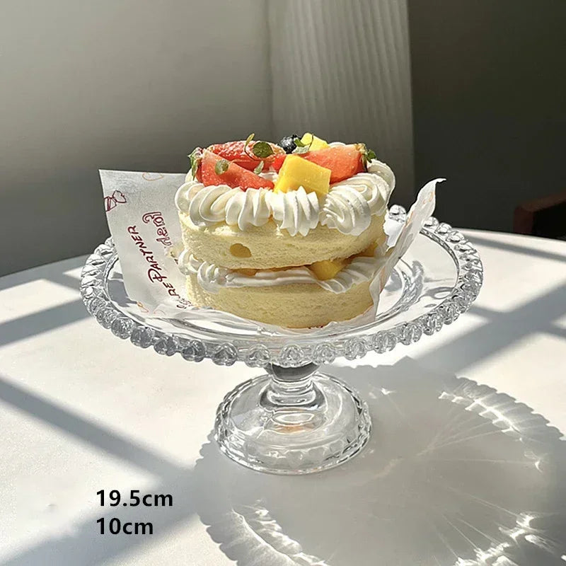 Love fruit glass plate retro